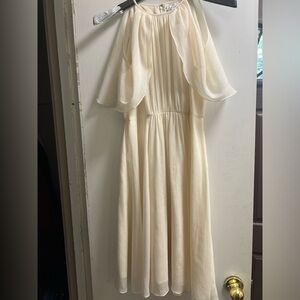 Elegant Cream Dress Size 2